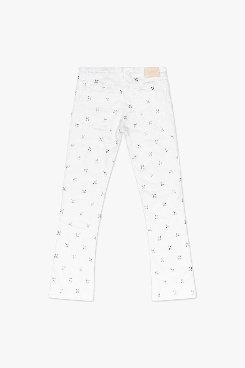 Stim Stacked Jean White Stim Stacked Jean White