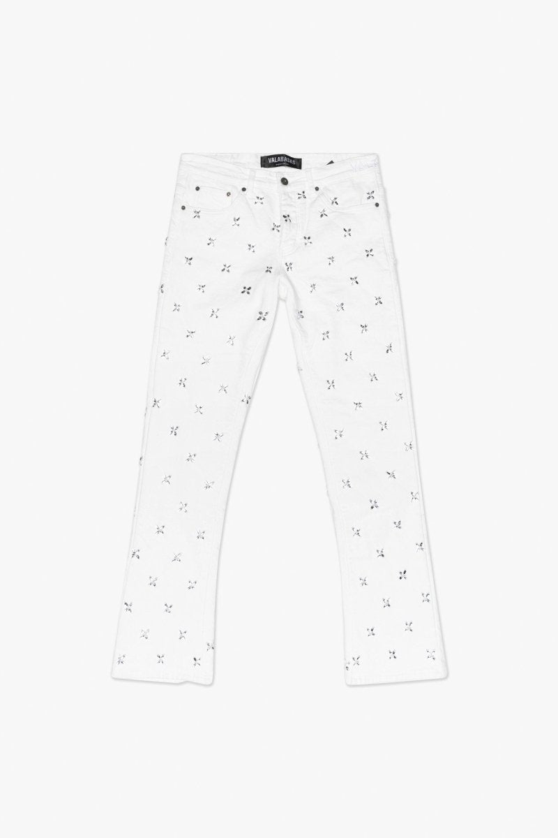 Stim Stacked Jean White Stim Stacked Jean White