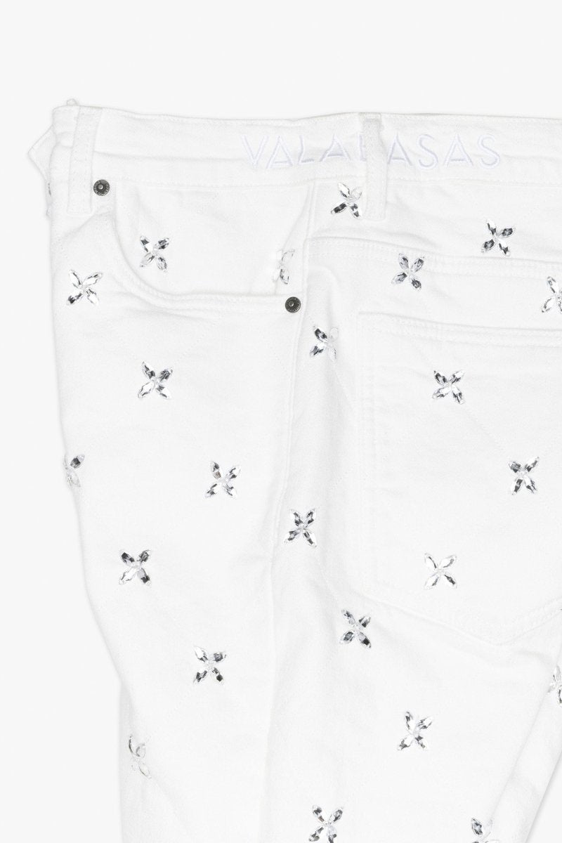 Stim Stacked Jean White Stim Stacked Jean White