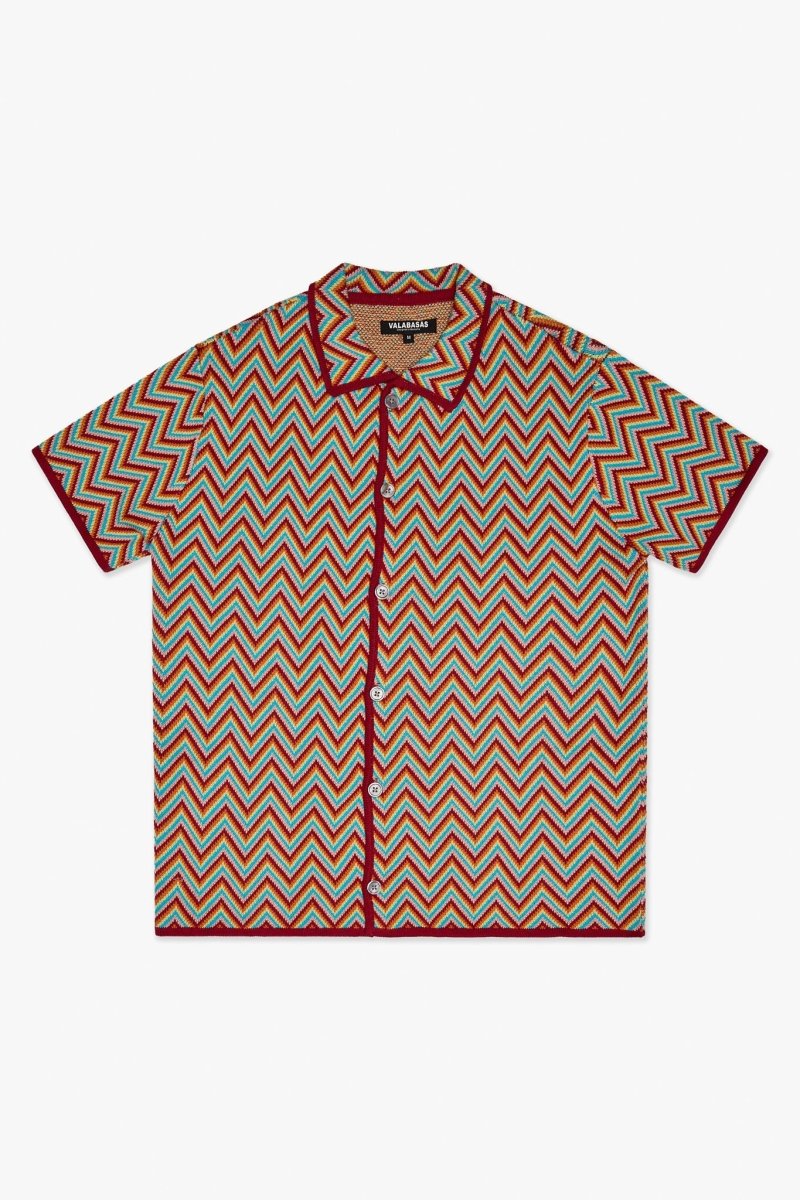 Strata Button Down Red Multi Strata Button Down Red Multi