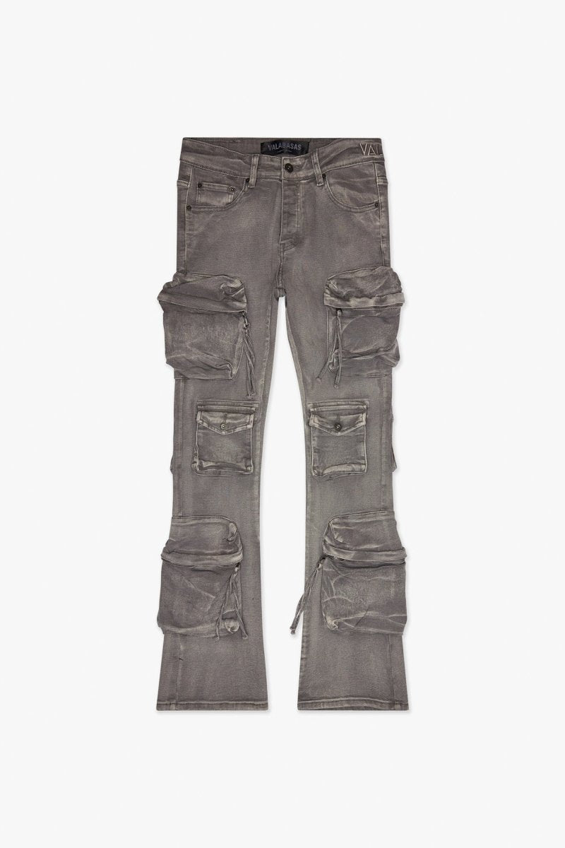 Strike Stacked Flare Jean Grey Washed Strike Stacked Flare Jean Grey Washed