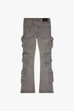 Strike Stacked Flare Jean Grey Washed Strike Stacked Flare Jean Grey Washed