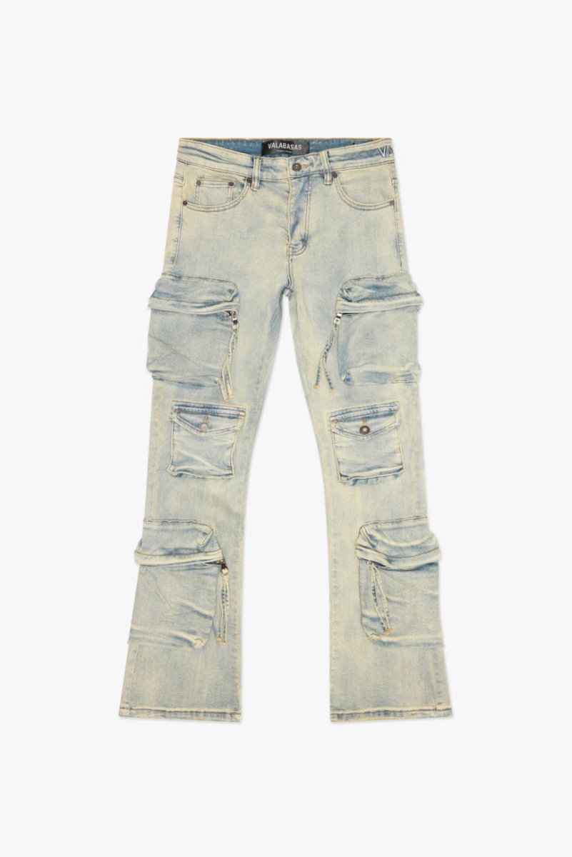 Strike Stacked Flare Jean Light Vintage Blue Strike Stacked Flare Jean Light Vintage Blue