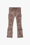 Strike Stacked Flare Jean Success Brown Wash Strike Stacked Flare Jean Success Brown Wash