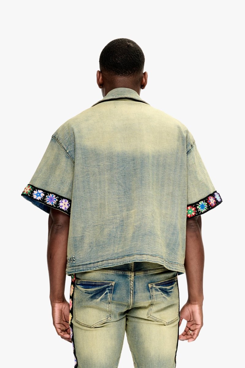 Struggle Button Down Vintage Blue Struggle Button Down Vintage Blue