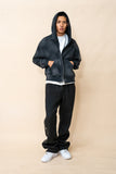 EPTM Sun Faded Cropped Zip Up Hoodie - Black EPTM Sun Faded Cropped Zip Up Hoodie - Black
