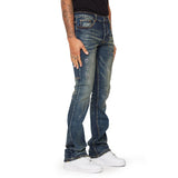 “SUPERNOVA” STACKED FLARE JEAN BLUE SPORCO “SUPERNOVA” STACKED FLARE JEAN BLUE SPORCO