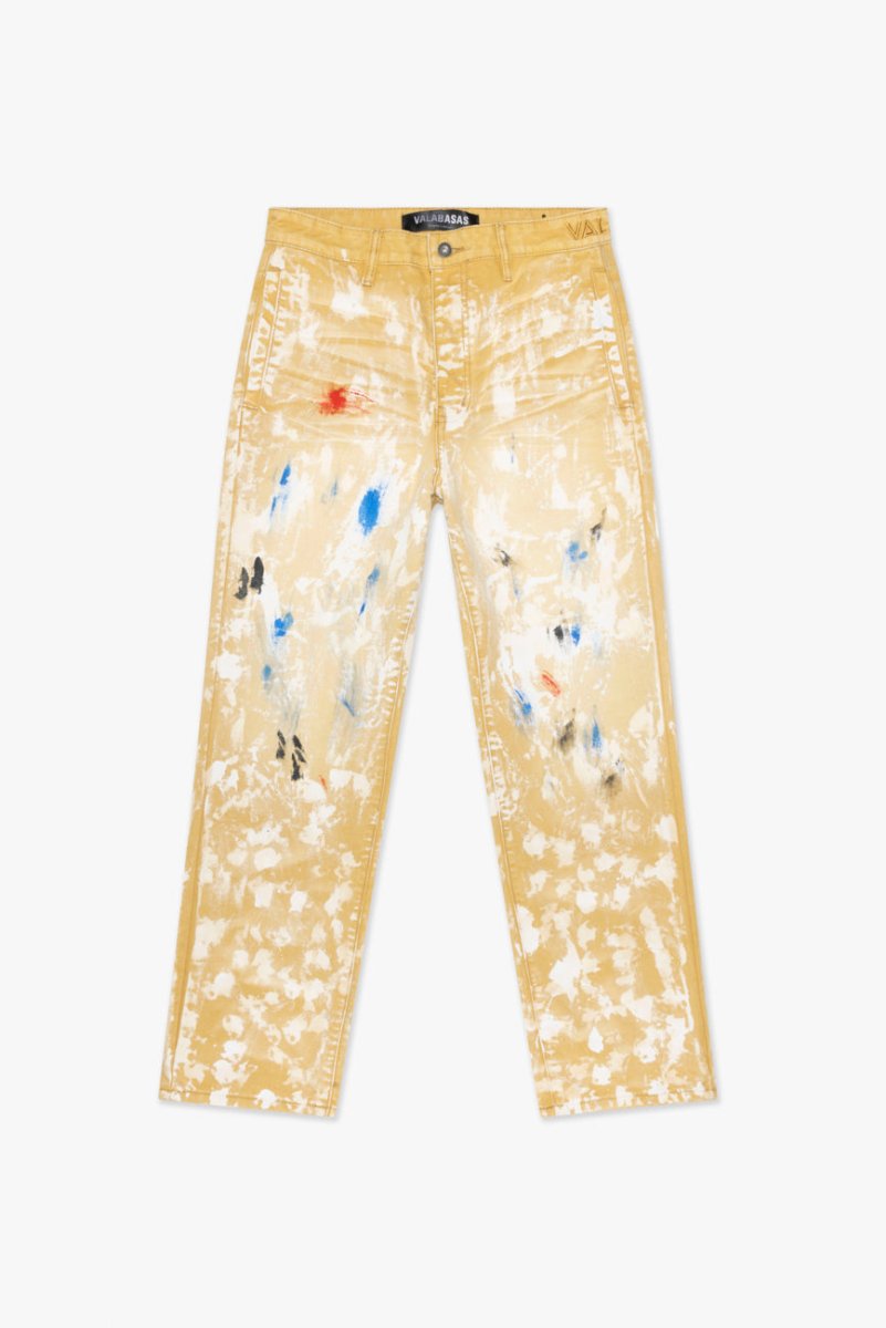 "THAHAB" STRAIGHT PANT KHAKI MULTI "THAHAB" STRAIGHT PANT KHAKI MULTI