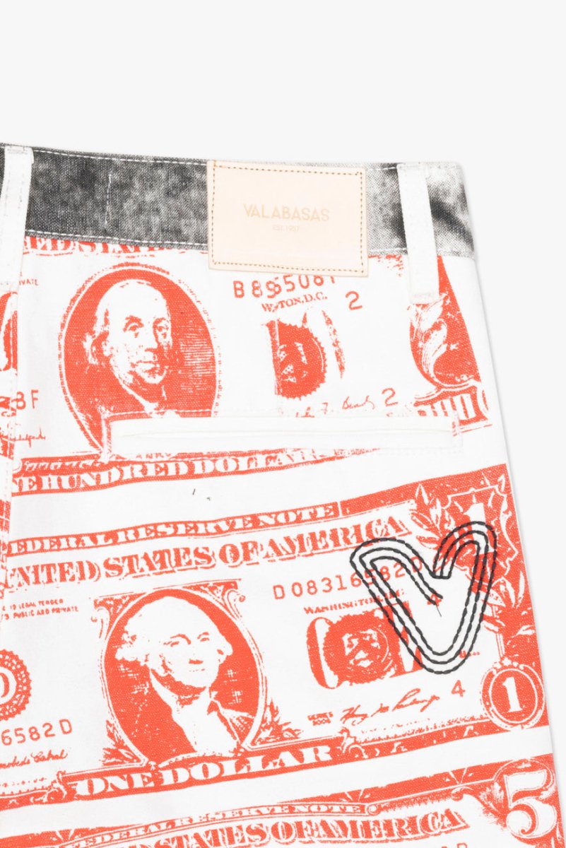 "THAHAB" STRAIGHT PANT WHITE MULTI "THAHAB" STRAIGHT PANT WHITE MULTI