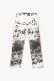 "THAHAB" STRAIGHT PANT WHITE MULTI "THAHAB" STRAIGHT PANT WHITE MULTI