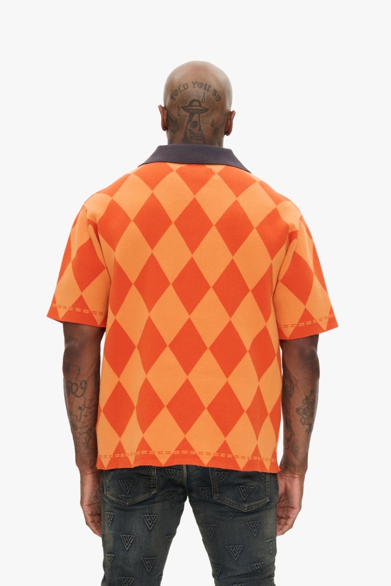 Thanya Polo Button Up Orange Thanya Polo Button Up Orange