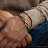 Cuban Link Bracelet White Gold 10mm Cuban Link Bracelet White Gold 10mm