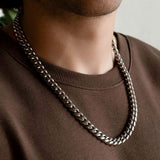 Cuban Link Chain White Gold 10mm Cuban Link Chain White Gold 10mm