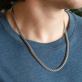 Cuban Link Chain White Gold 6mm Cuban Link Chain White Gold 6mm