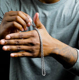 White Solid Gold Rope Chain 10k - 14k White Solid Gold Rope Chain 10k - 14k