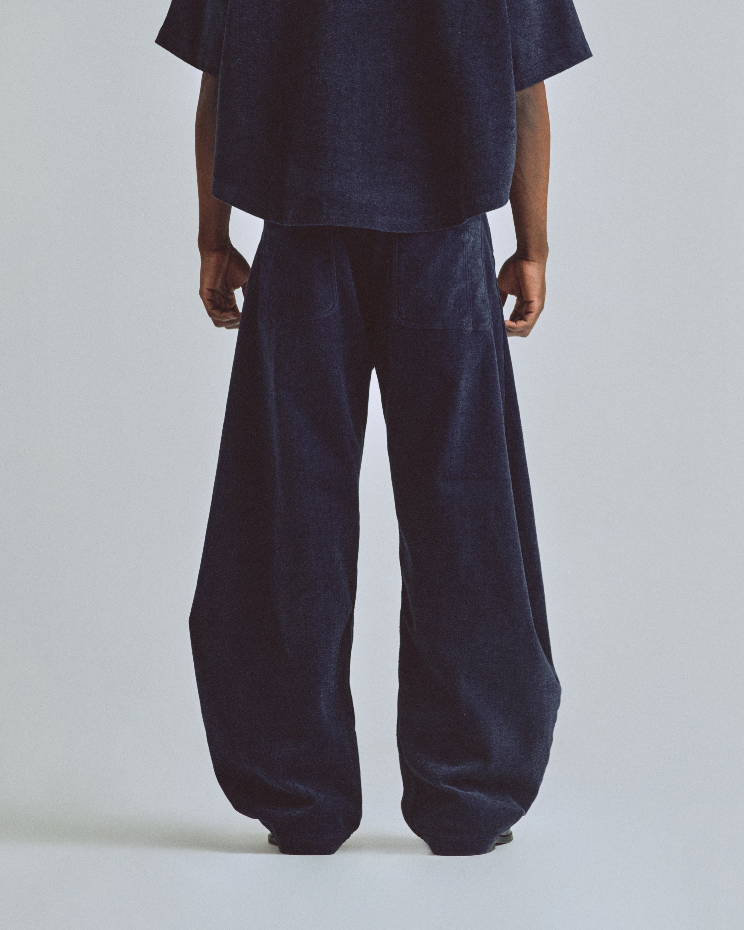 The Path Monogram Barrel Jean Blue The Path Monogram Barrel Jean Blue