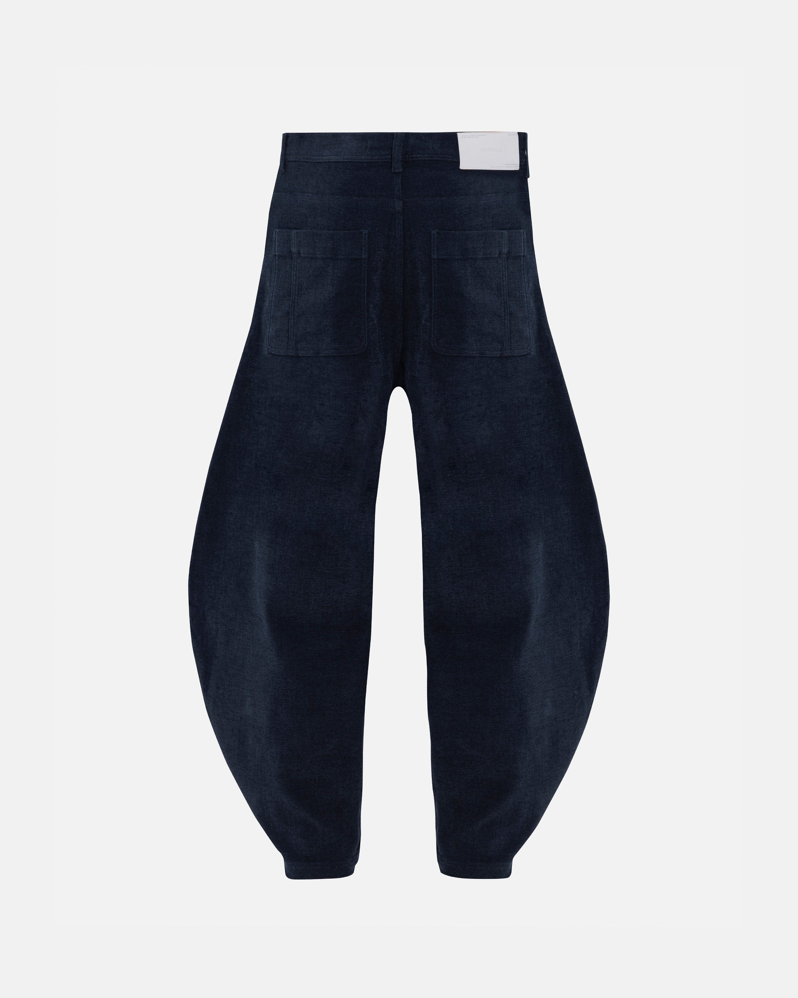The Path Monogram Barrel Jean Blue The Path Monogram Barrel Jean Blue