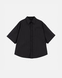 The Path Monogram Boxy Fit Shirt Black / Chalk Line The Path Monogram Boxy Fit Shirt Black / Chalk Line