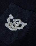 The Path Monogram Boxy Fit Shirt Blue The Path Monogram Boxy Fit Shirt Blue