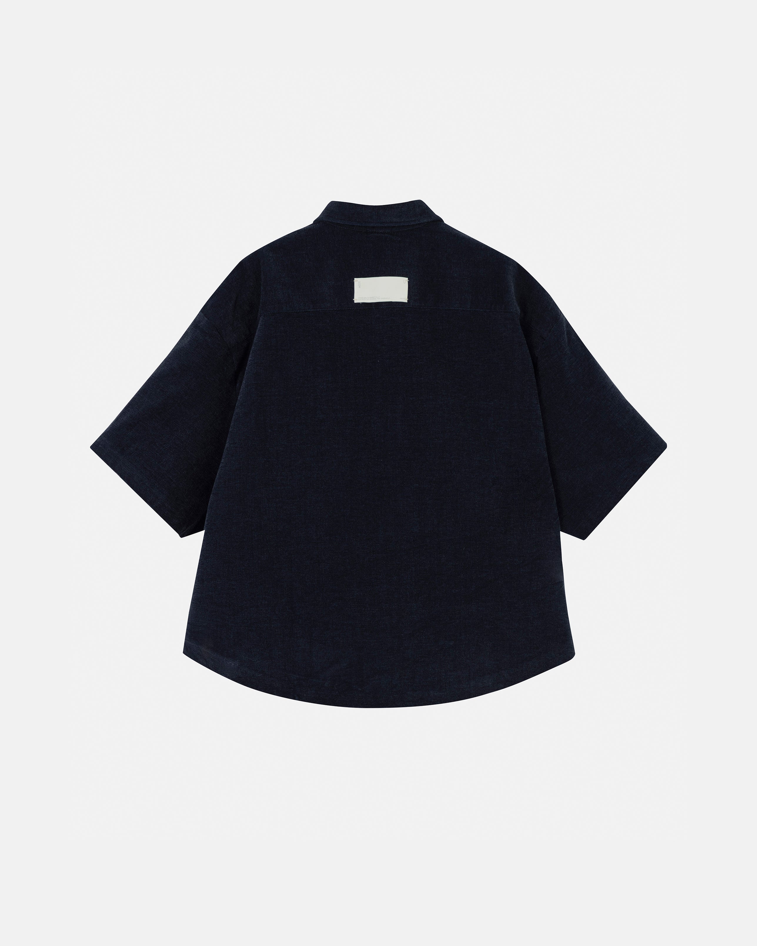 The Path Monogram Boxy Fit Shirt Blue The Path Monogram Boxy Fit Shirt Blue