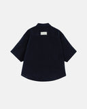 The Path Monogram Boxy Fit Shirt Blue The Path Monogram Boxy Fit Shirt Blue