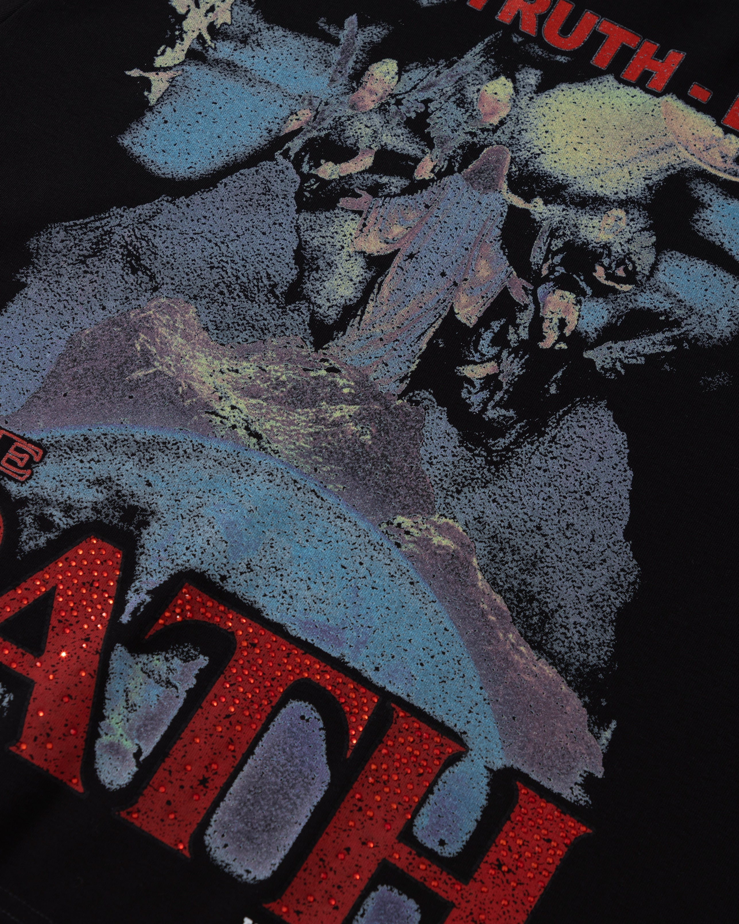 The Path Monogram Boxy Fit Tshirt Black The Path Monogram Boxy Fit Tshirt Black