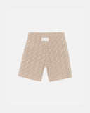The Path Monogram Cable Knit Short Cream The Path Monogram Cable Knit Short Cream