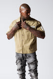 "THE REBEL" BUTTON UP KHAKI "THE REBEL" BUTTON UP KHAKI