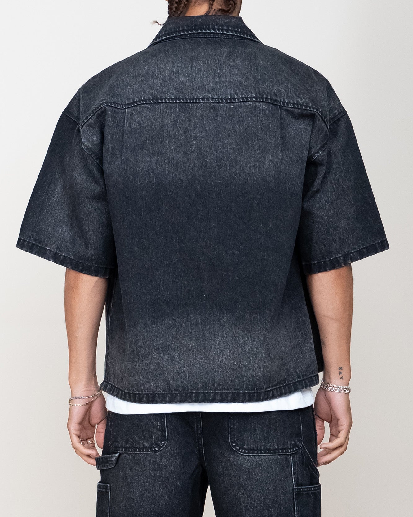 EPTM Boxy Denim Shirt - Black EPTM Boxy Denim Shirt - Black