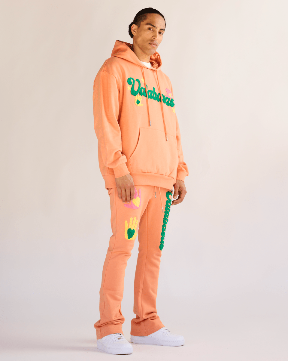"TOUCHSTONE" FLEECE SET PEACH/YELLOW "TOUCHSTONE" FLEECE SET PEACH/YELLOW