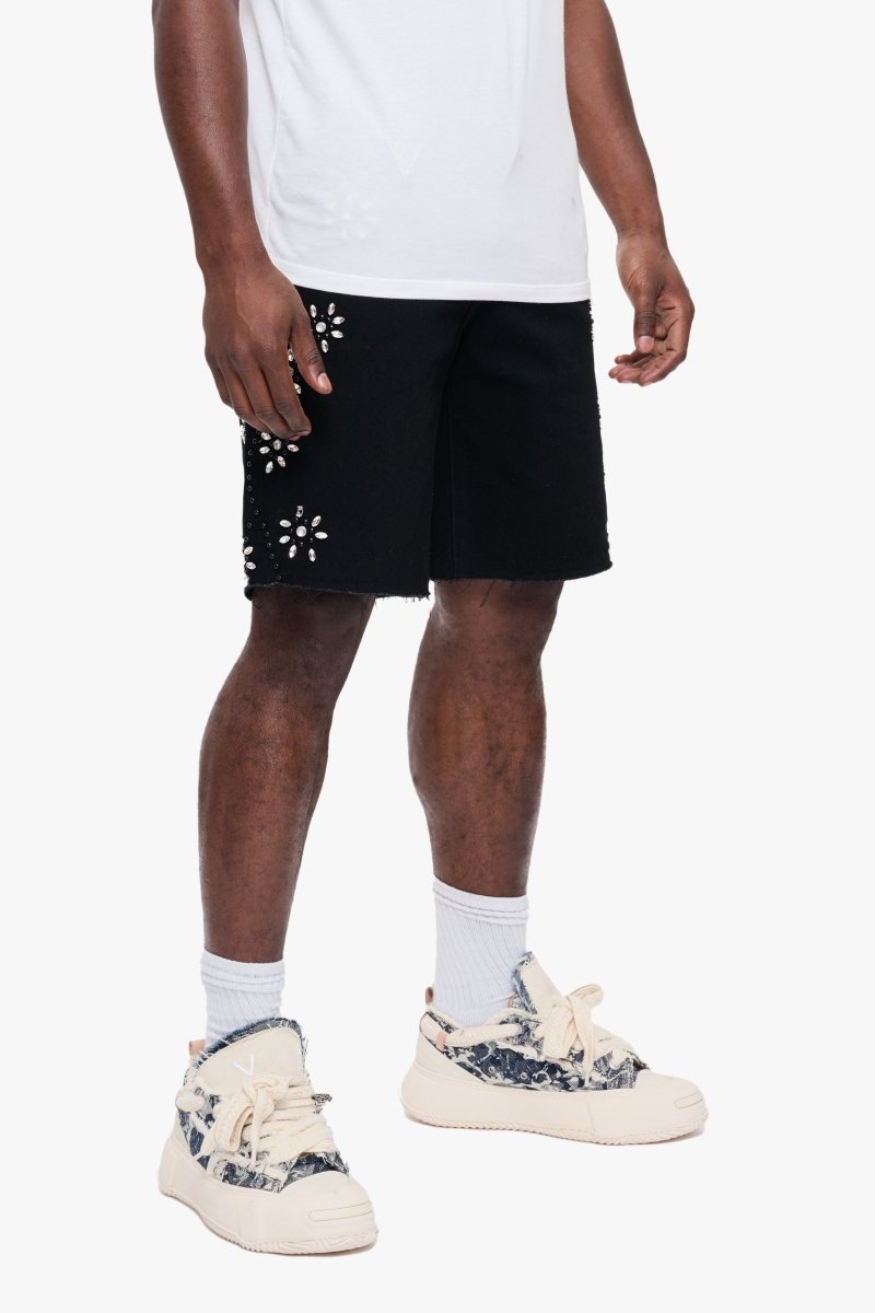 Turning Denim Shorts Jet Black Turning Denim Shorts Jet Black