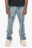 Twisted Stacked Denim Light Blue Wash Twisted Stacked Denim Light Blue Wash
