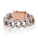 Emerald Cut Diamond Cuban Bracelet 20mm Emerald Cut Diamond Cuban Bracelet 20mm