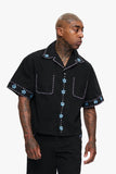 Under Pressure Cropped Button Down Black Under Pressure Cropped Button Down Black