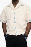 Under Pressure Cropped Button Down Cream Under Pressure Cropped Button Down Cream