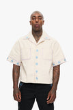 Under Pressure Cropped Button Down Cream Under Pressure Cropped Button Down Cream