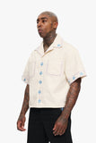 Under Pressure Cropped Button Down Cream Under Pressure Cropped Button Down Cream