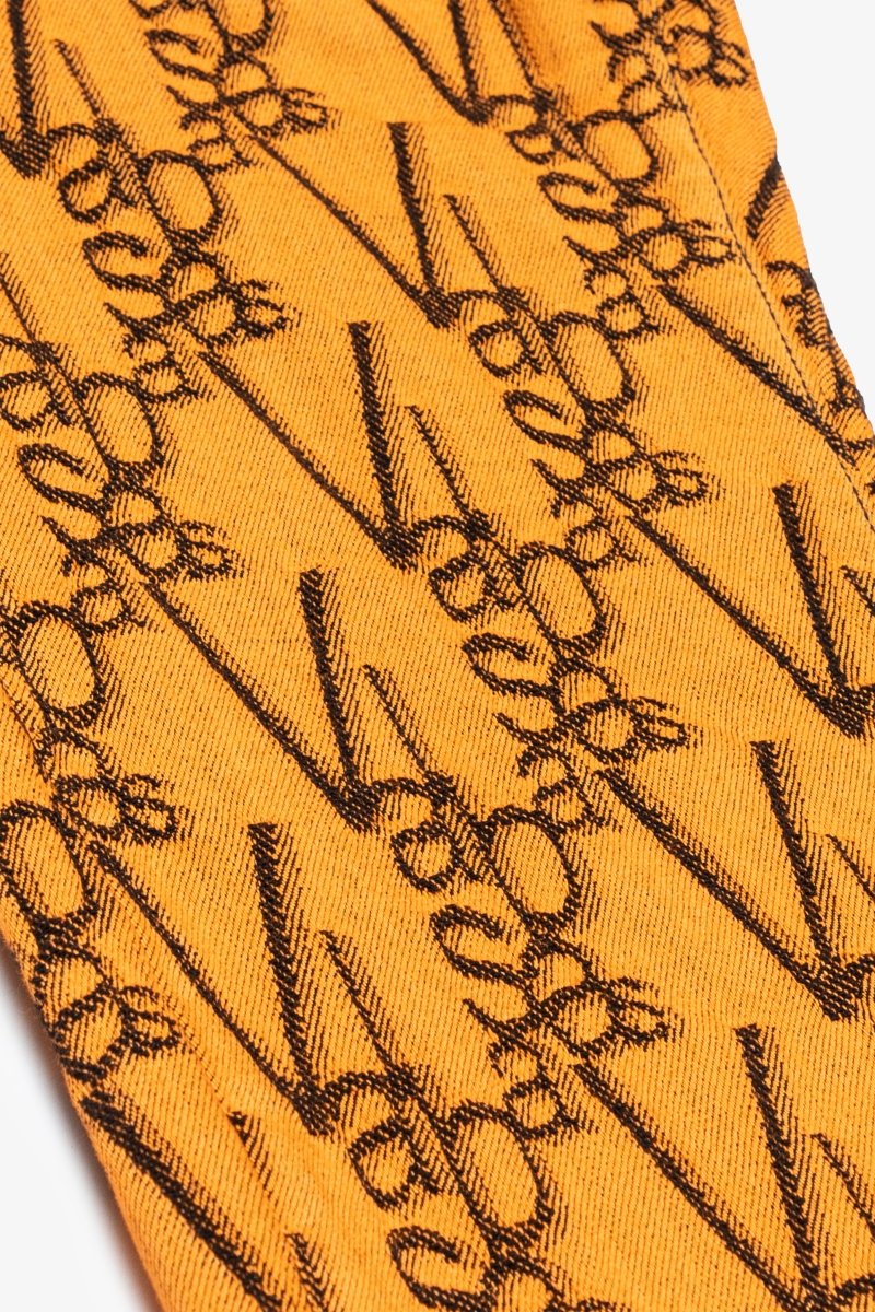 "V-INK" SKINNY JEAN BLACK ORANGE "V-INK" SKINNY JEAN BLACK ORANGE