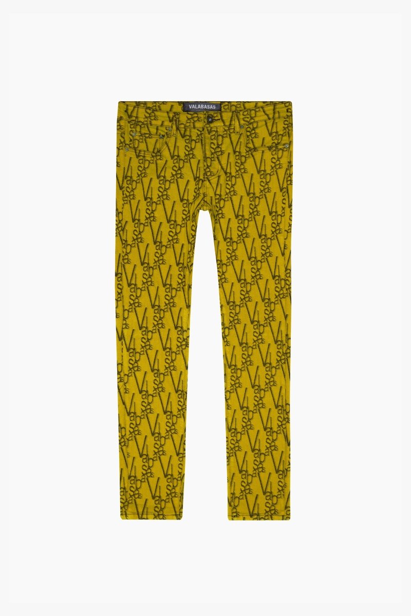 "V-INK" SKINNY JEAN BLACK YELLOW "V-INK" SKINNY JEAN BLACK YELLOW