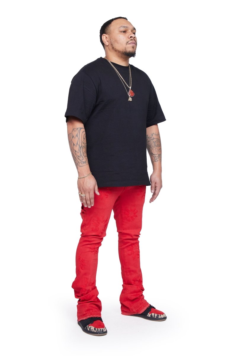 VALABASAS JEANS “ART” RED WASHED VALABASAS JEANS “ART” RED WASHED