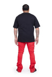 VALABASAS JEANS “ART” RED WASHED VALABASAS JEANS “ART” RED WASHED