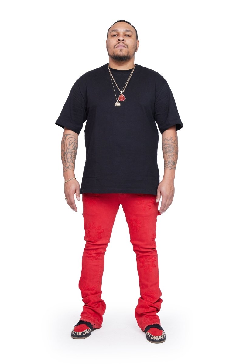 VALABASAS JEANS “ART” RED WASHED VALABASAS JEANS “ART” RED WASHED