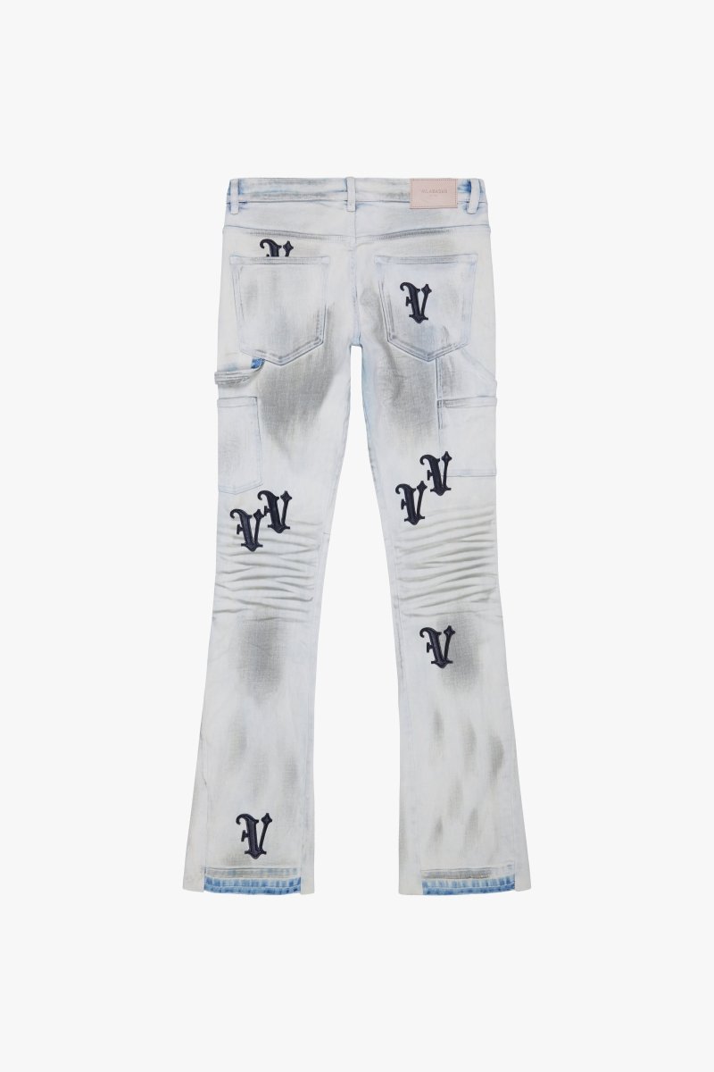 "VALOR" STACKED JEAN LT BLUE WASH "VALOR" STACKED JEAN LT BLUE WASH