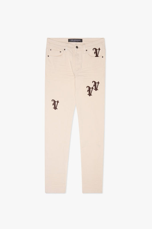 "VEED" SKINNY JEAN OG WHITE