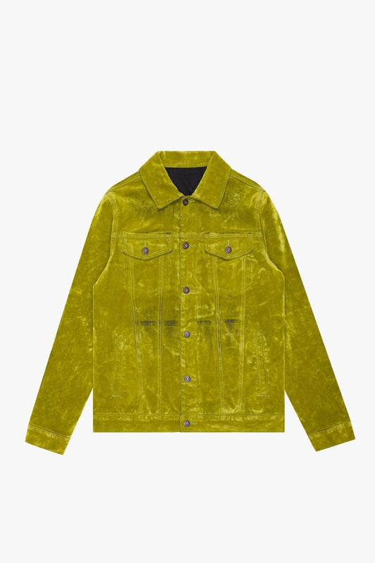 "VERDANT" SUEDE JACKET GREEN