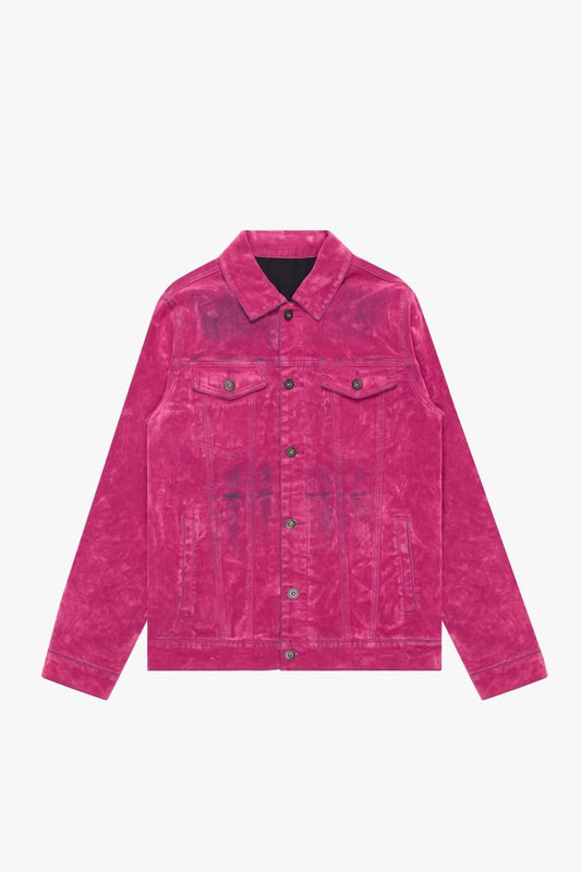 "VERDANT" SUEDE JACKET PINK