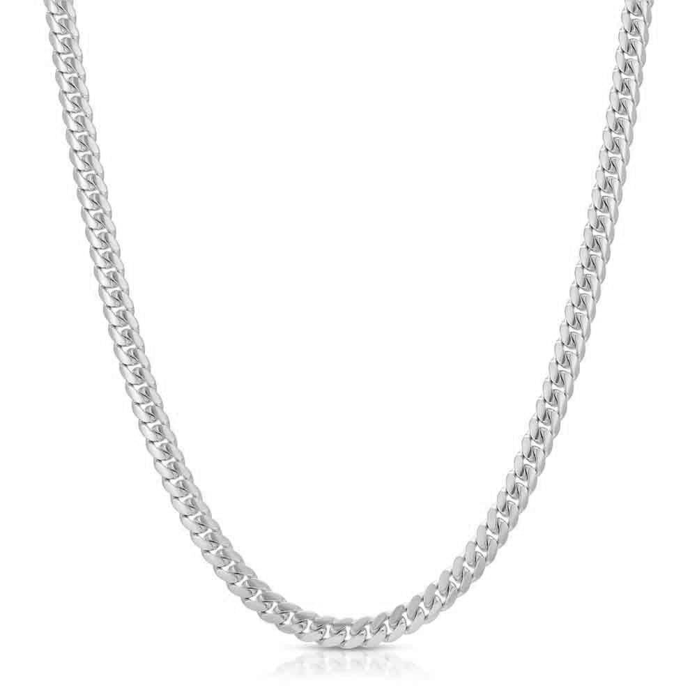 Silver Cuban Link Chain 4mm Silver Cuban Link Chain 4mm