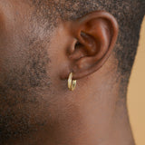 Vermeil Micro Diamond Hoop Earrings Vermeil Micro Diamond Hoop Earrings