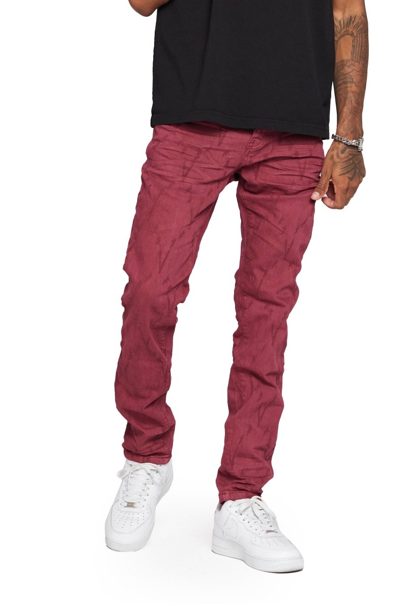 “VLOVE” SKINNY JEAN BURGUNDY “VLOVE” SKINNY JEAN BURGUNDY