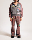 "Hunter" Flared Sweatpant (Purple) "Hunter" Flared Sweatpant (Purple)